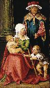 Hans von Kulmbach Mary Salome and Zebedee with their Sons James the Greater and John the Evangelist oil painting reproduction